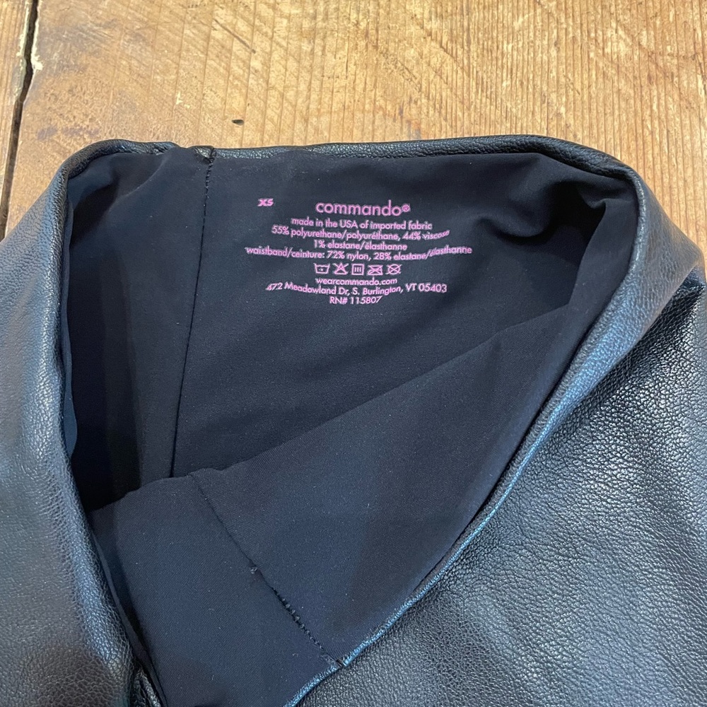Commando Leggings Faux Leather. Top control